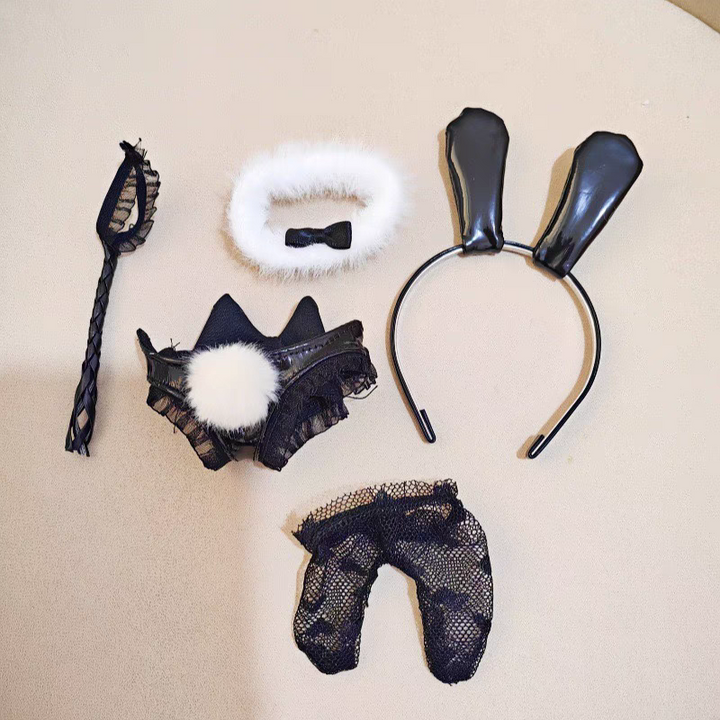 The Monsters Labubu Cloth Nocturnal Lapin Noir Set 3