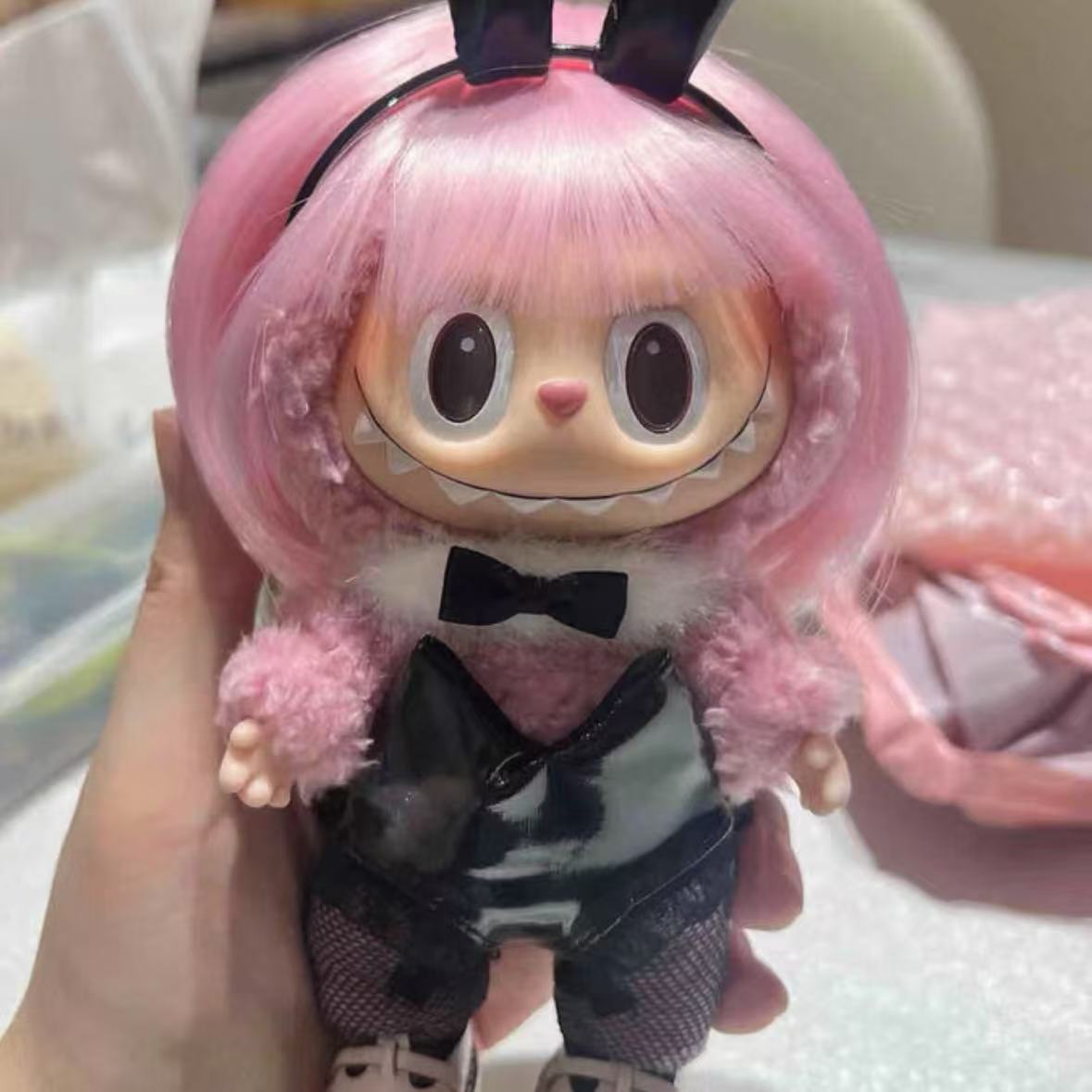 The Monsters Labubu Cloth Nocturnal Lapin Noir Set - 062