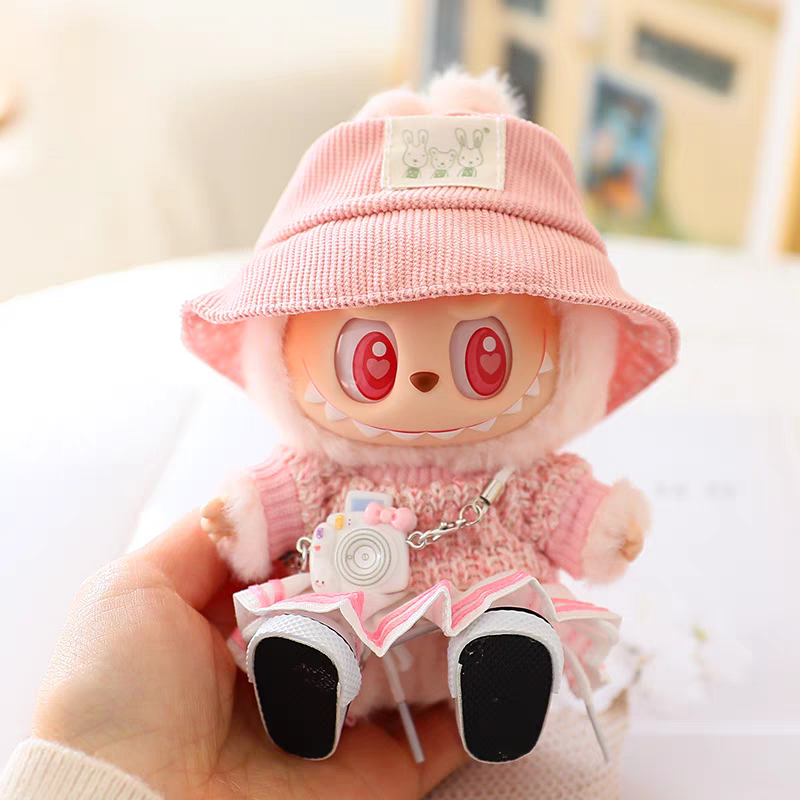 The Monsters Labubu Cloth Pastel Picnic Skirt Set Pink