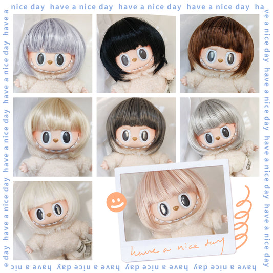 The Monsters Labubu Cloth Pixie Color Pop Wig 1
