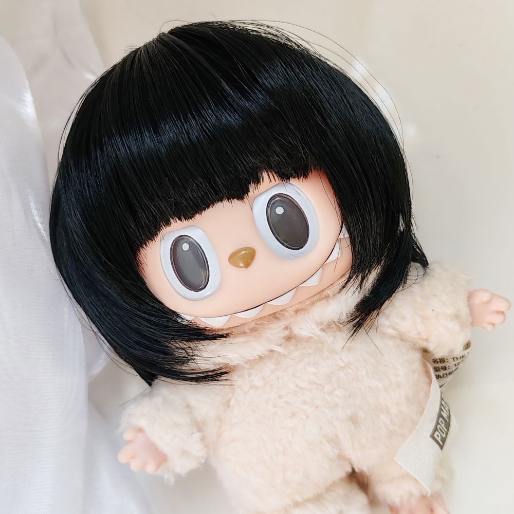 The Monsters Labubu Cloth Pixie Color Pop Wig Light Black