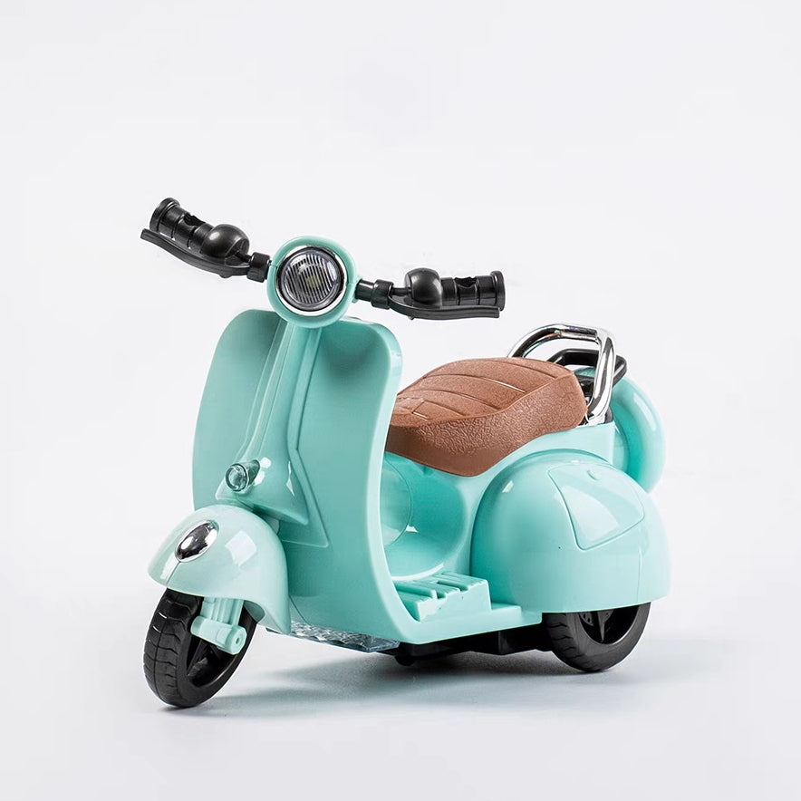 The Monsters Labubu Cloth Playable Toy Motorcycle Blue