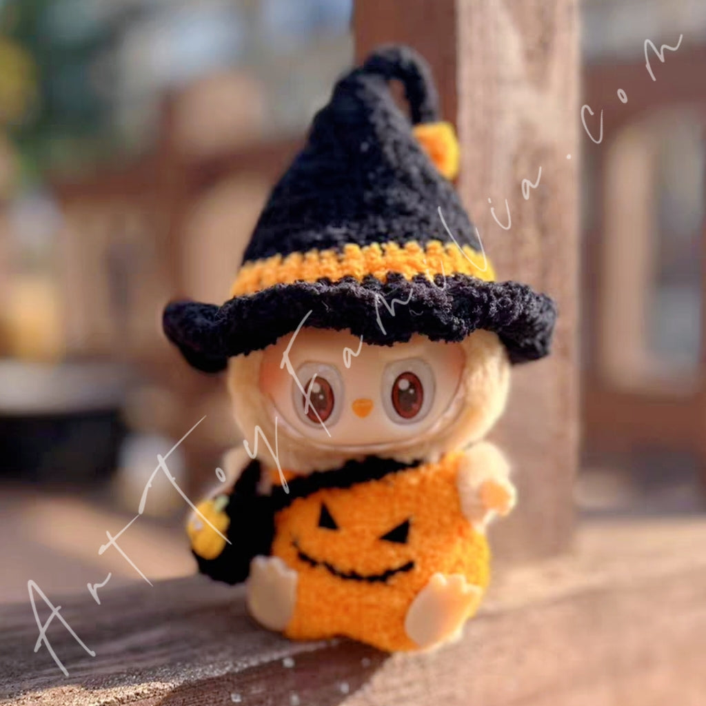 labubu ハロウィン Happy Halloween Party SeLAries-Sitting Pumpkin Vinyl Plush