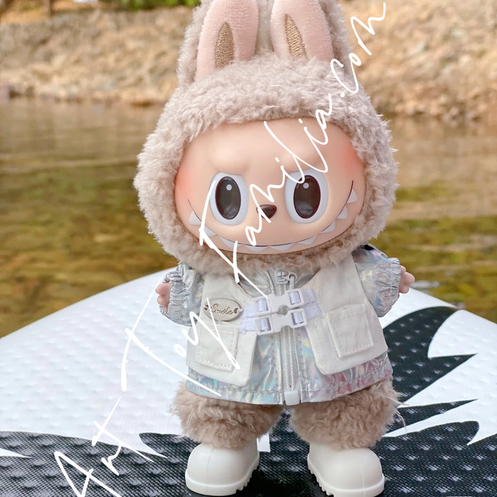 The Monsters Labubu Cloth Silver Laser Vest Set 1