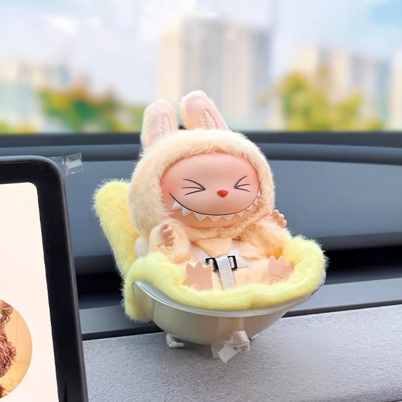The Monsters Labubu Cloth Snuggle Cuddle Seat Yellow