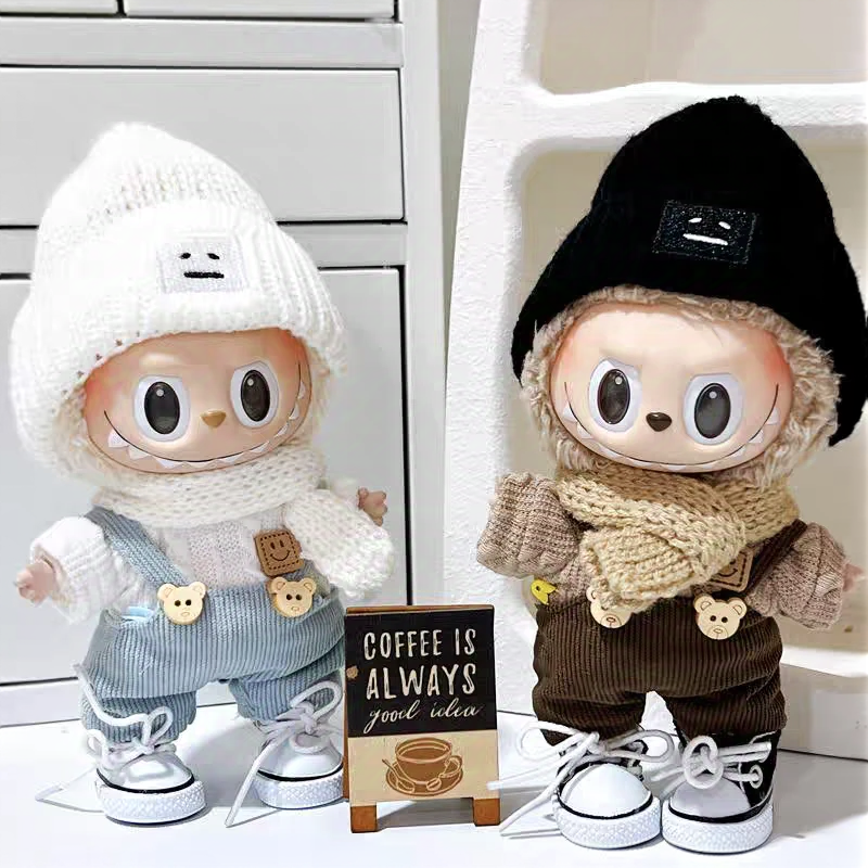 The Monsters Labubu Cloth Sporty Bear Overalls Set
