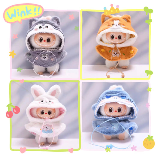 The Monsters Labubu Cloth Sunny Zoo Hooded Puffcape