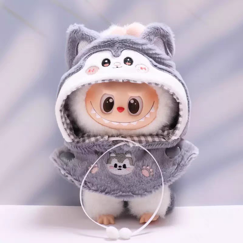 The Monsters Labubu Cloth Sunny Zoo Hooded Puffcape - 015
