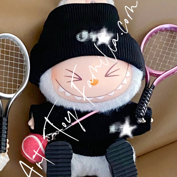 The Monsters Labubu Cloth Tennis Match Points Set Black