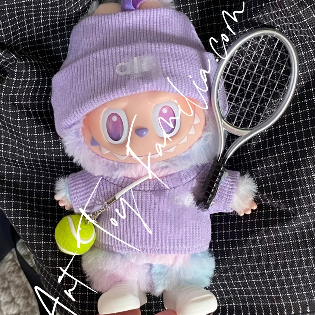 The Monsters Labubu Cloth Tennis Match Points Set Purple