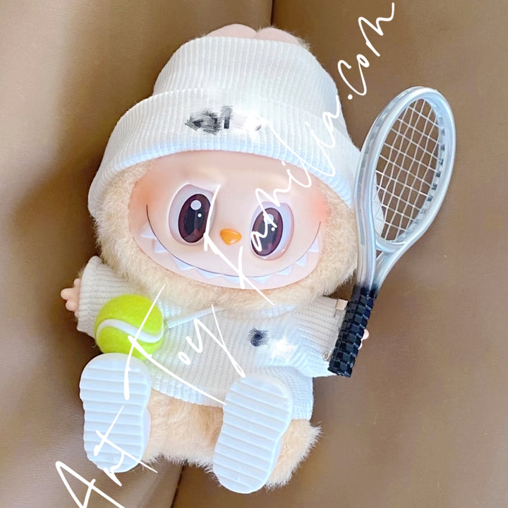 The Monsters Labubu Cloth Tennis Match Points Set White