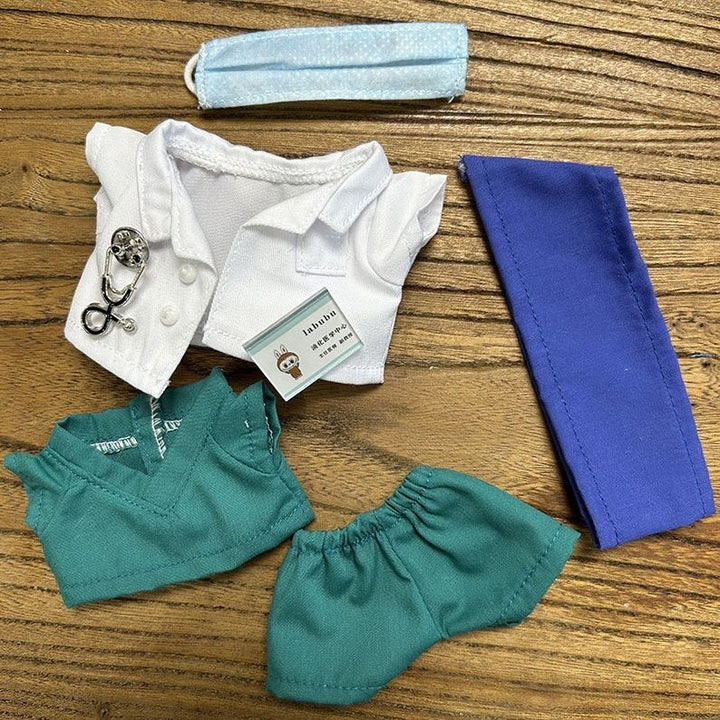 The Monsters Labubu Cloth Tiny Medic Wardrobe Green