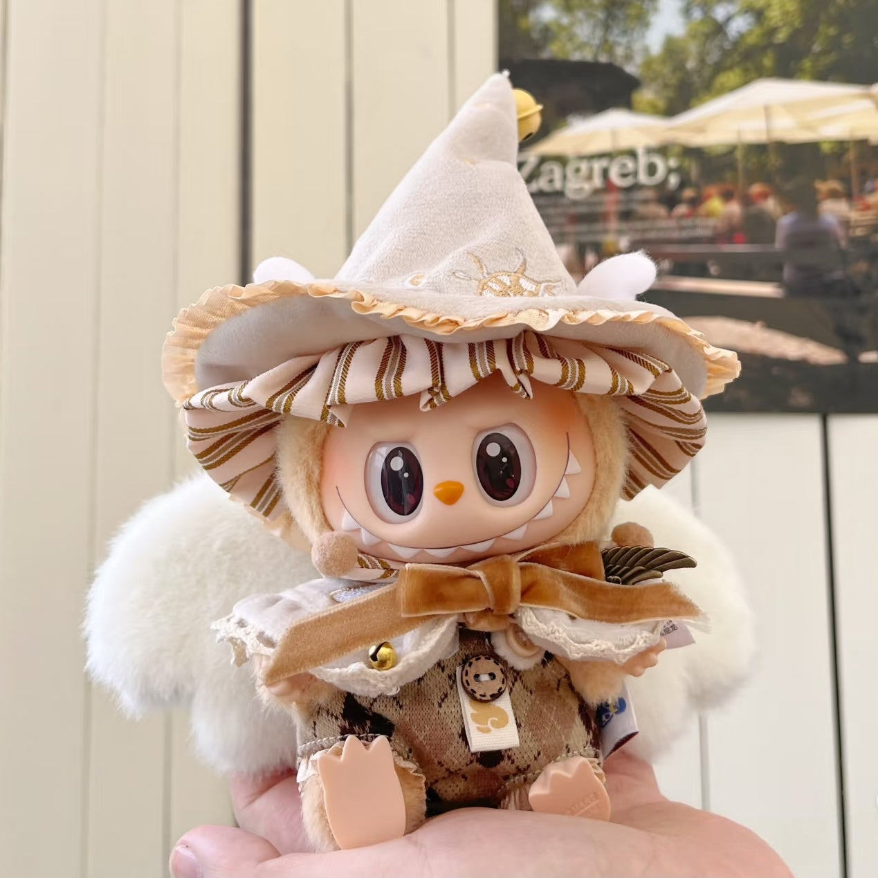 The Monsters Labubu Cloth Whimsy Magic Wardrobe Angel-Brown