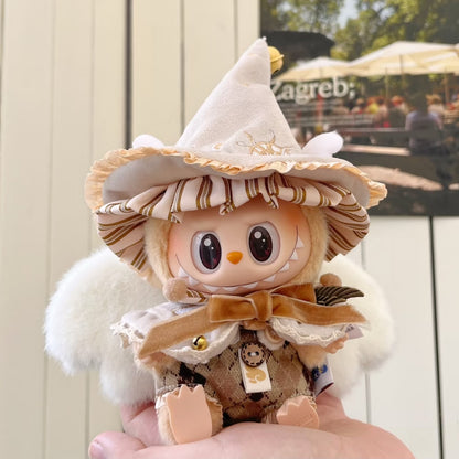 The Monsters Labubu Cloth Whimsy Magic Wardrobe Angel-Brown