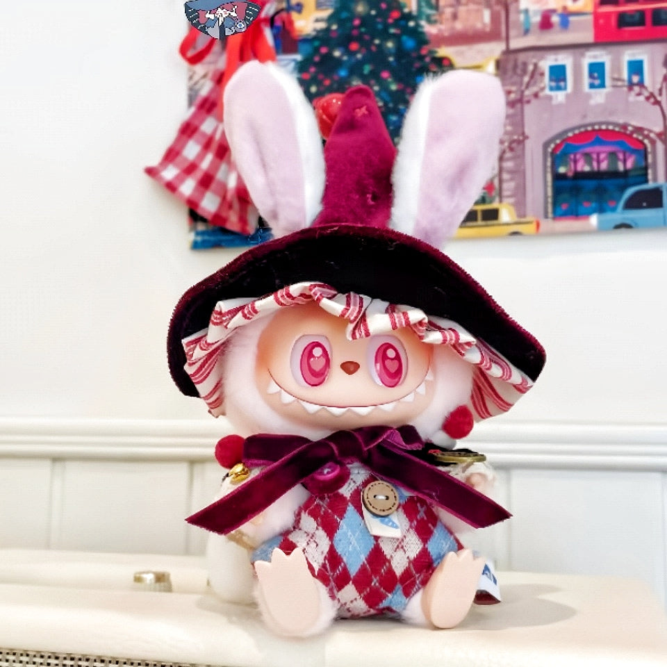 The Monsters Labubu Cloth Whimsy Magic Wardrobe Bunny-Red