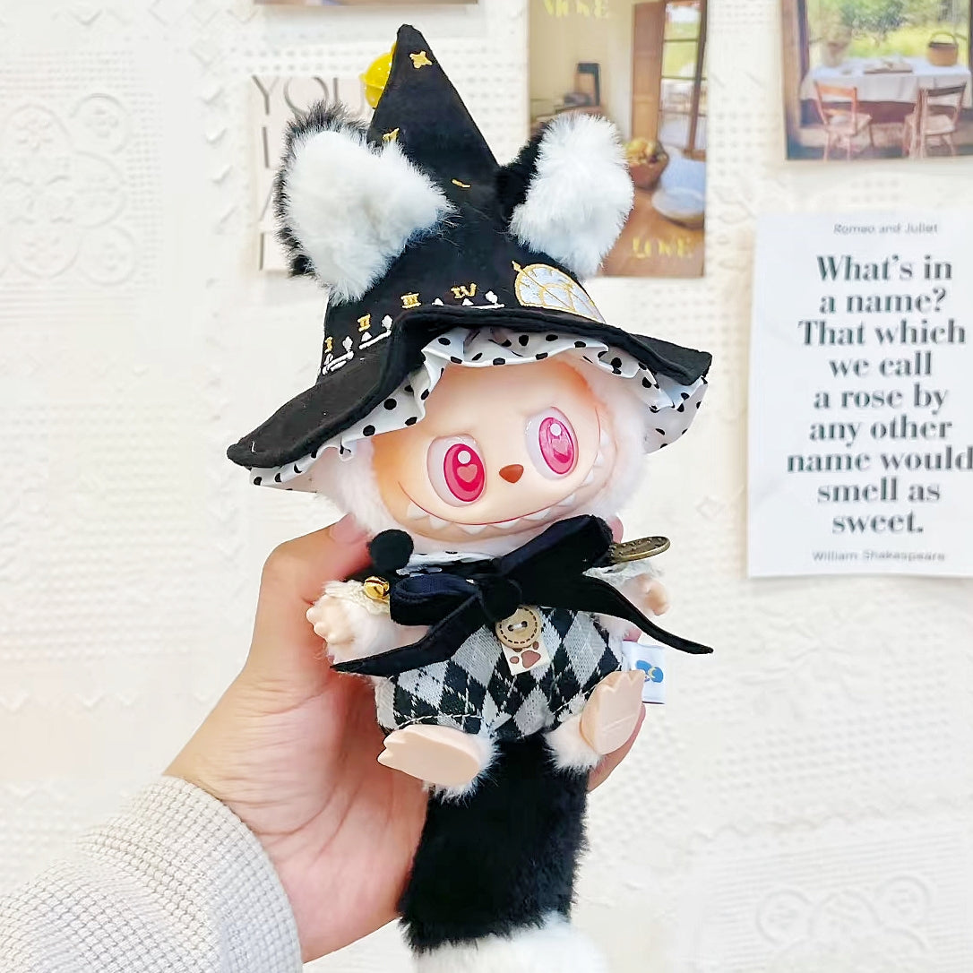 The Monsters Labubu Cloth Whimsy Magic Wardrobe Fox-Black