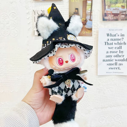The Monsters Labubu Cloth Whimsy Magic Wardrobe Fox-Black