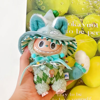 The Monsters Labubu Cloth Whimsy Magic Wardrobe Kitty-Green
