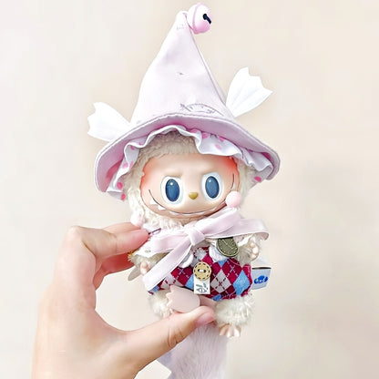 The Monsters Labubu Cloth Whimsy Magic Wardrobe Little Dragon-Pink