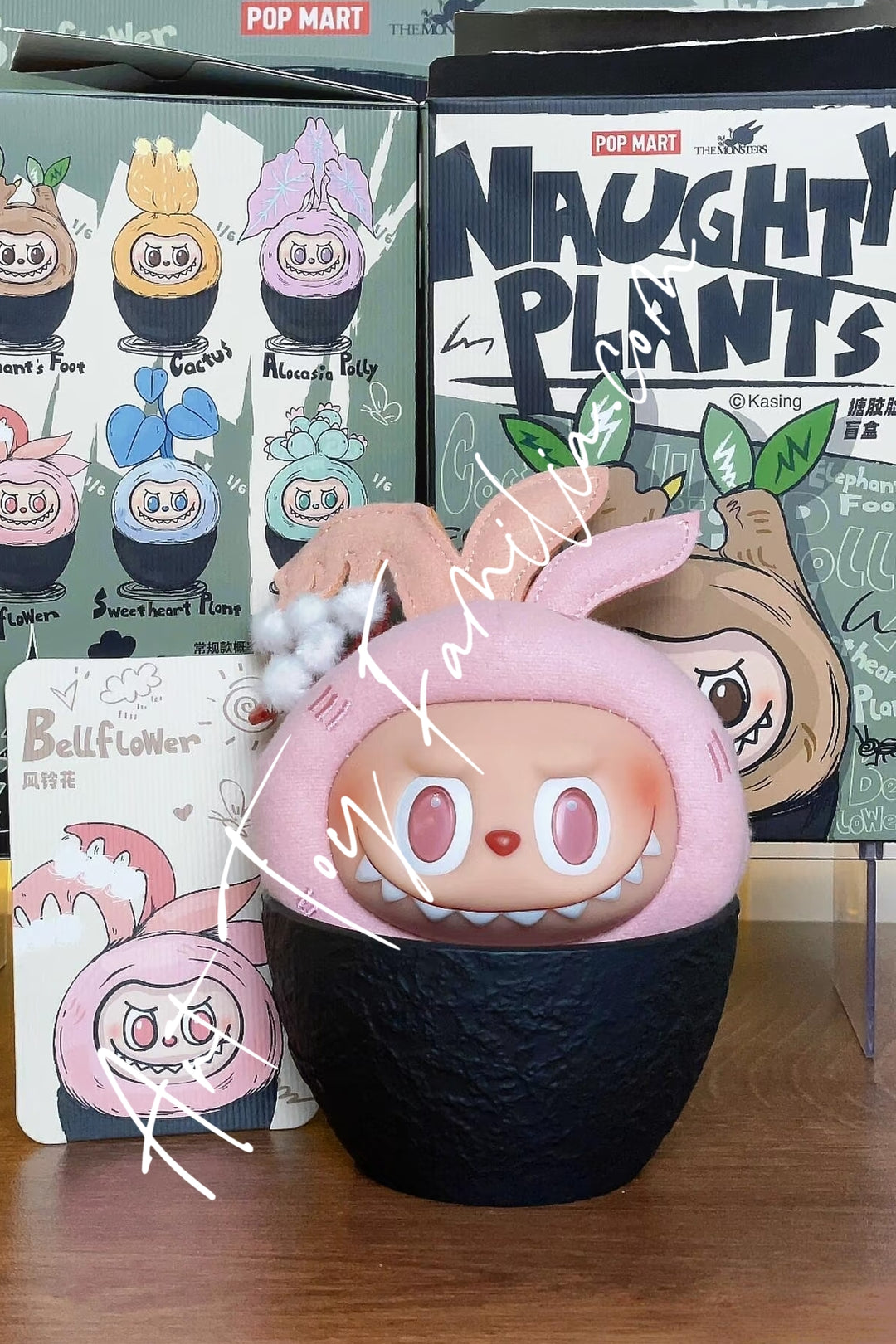 The Monsters Labubu Naughty Plants Vinyl Face Series Bellflower 