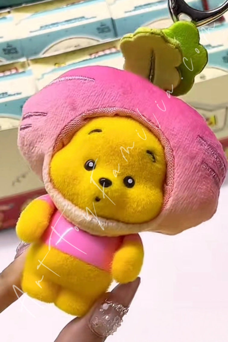 Top Toy Disney Winnie the Pooh Tiny Orchard Fruit Series Keychain Cherry Radish