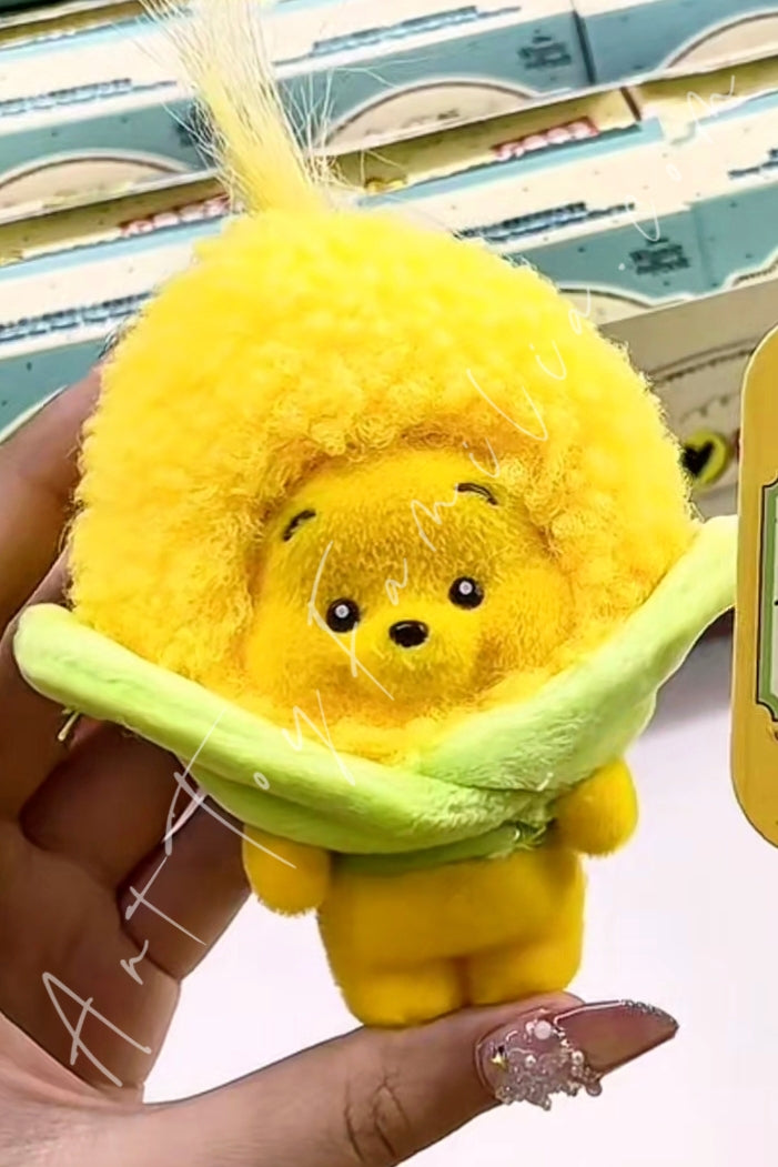 Top Toy Disney Winnie the Pooh Tiny Orchard Fruit Series Keychain Corn