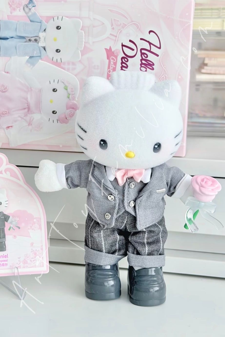 Top Toy Hello Kitty & Dear Daniel Century Wedding Series Plush Blind Box Dear Daniel Romantic Proposal