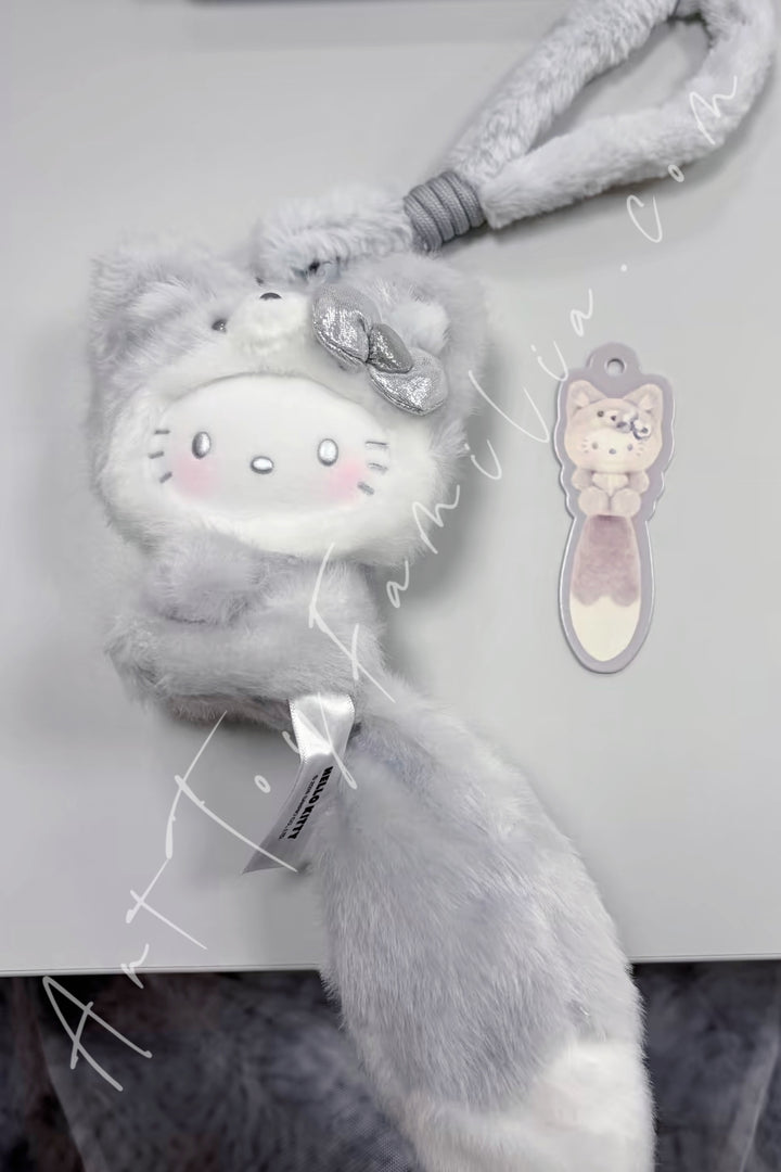 Top Toy Hello Kitty Healing Forest Series Plush Pendant Blind Box Silver Fox (Secret)
