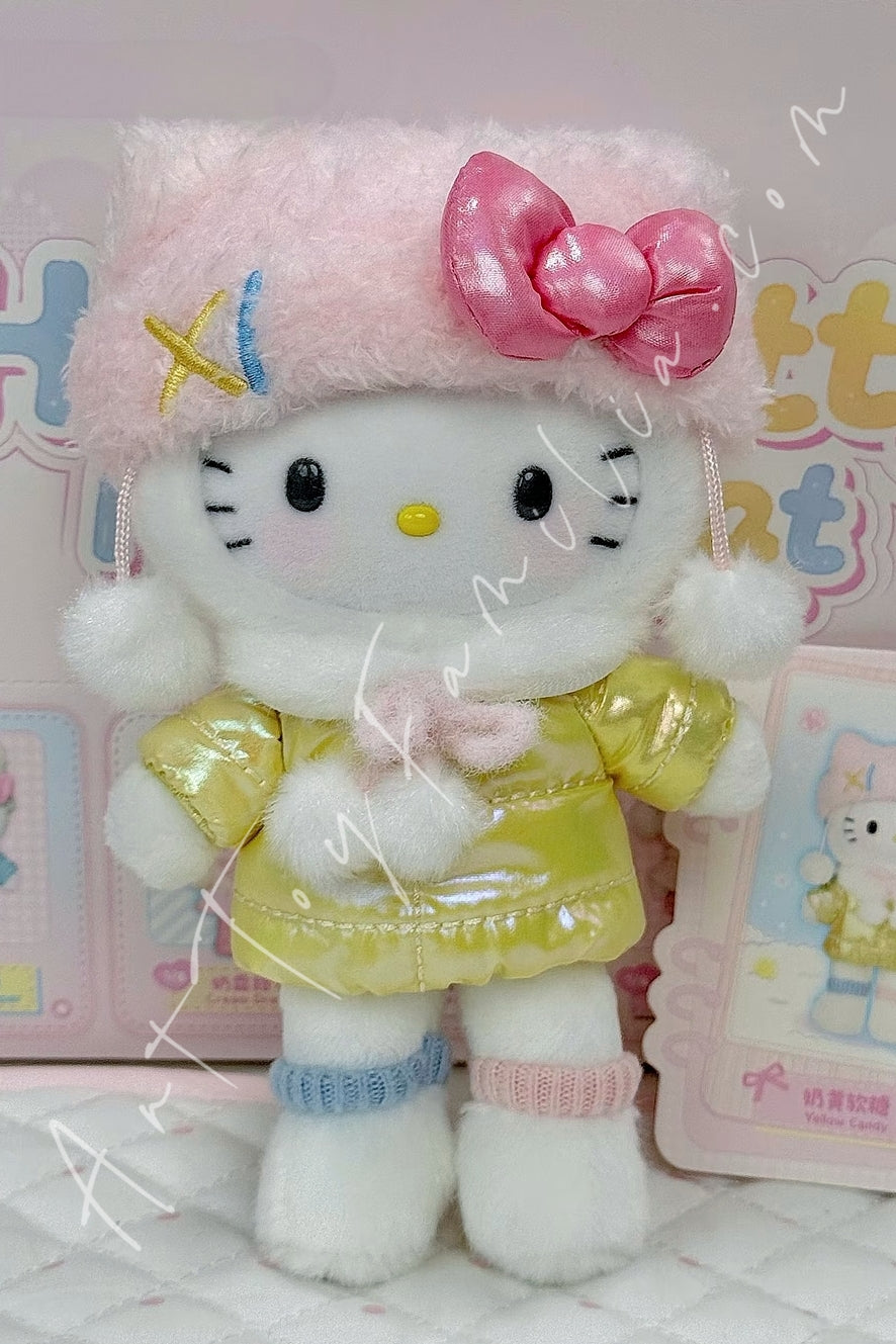 Top Toy Hello Kitty Heartbeat Photoshoot Series Plush Pendant Blind Box Yellow Candy