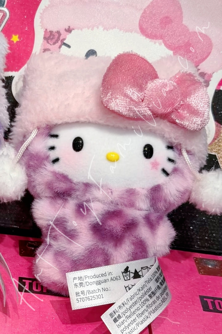 Top Toy Hello Kitty Leopard Series Plush Pendant Blind Box Berry Leopard