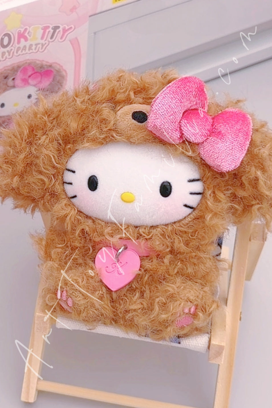 Top Toy Hello Kitty Puppy Party Series Plush Pendant Poodle
