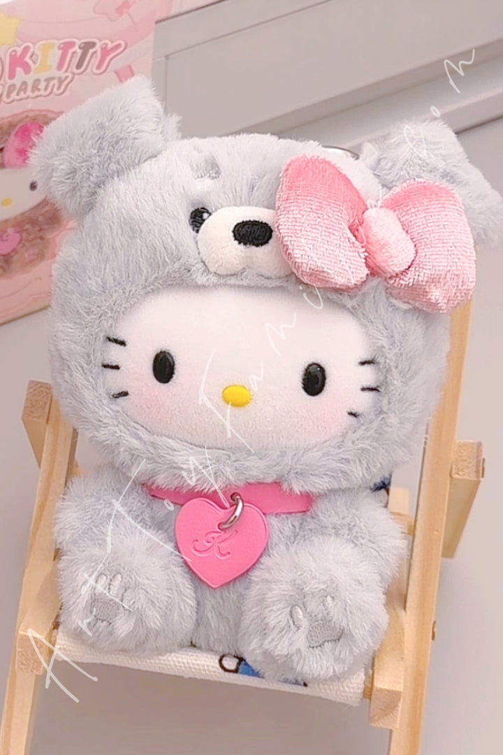 Top Toy Hello Kitty Puppy Party Series Plush Pendant Schnauzer