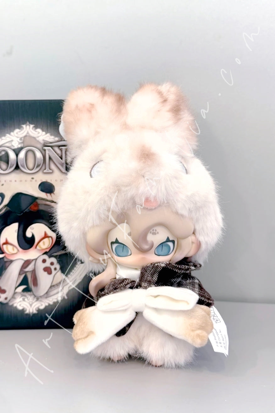 Top Toy Moonin The Shrouded Night Series Plush Siamese Rabbit