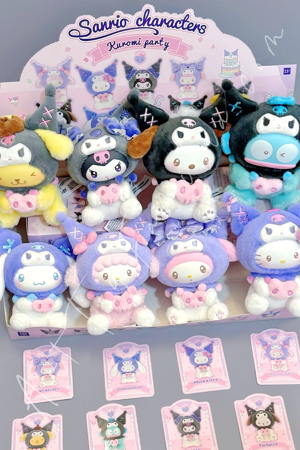 Sanrio Characters Kuromi Party Series Plush Pendant – Art Toy Familia