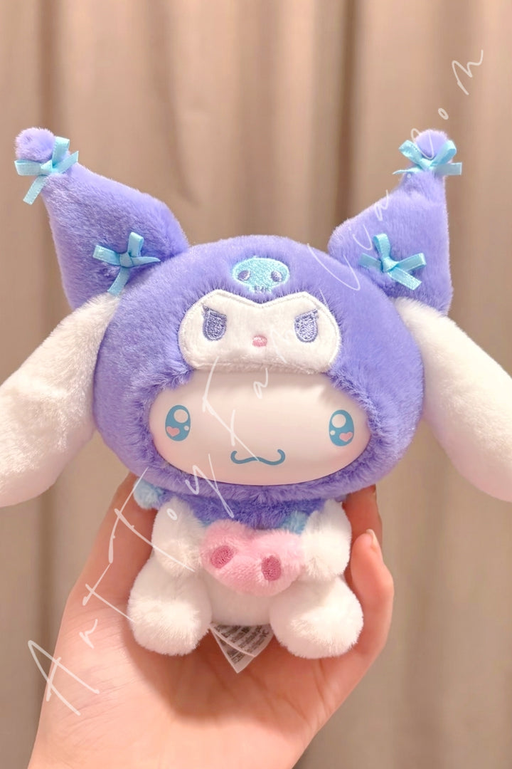 Top Toy Sanrio Characters Kuromi Party Series Plush Pendant Cinnamoroll