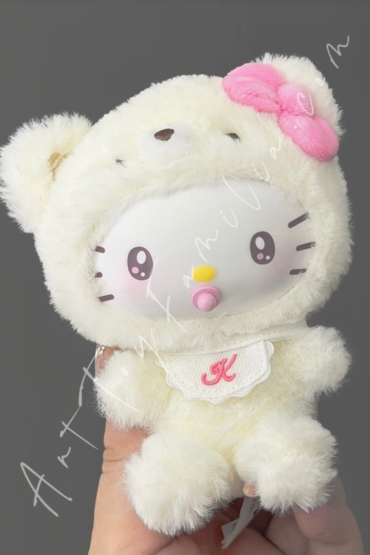 Top Toy Sanrio Characters Little Bear Planet Series Plush Pendant Colorful Bear Hello Kitty