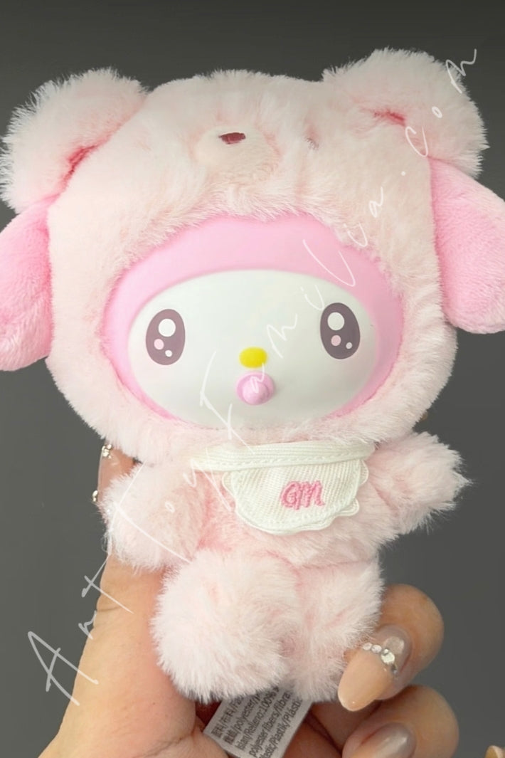Top Toy Sanrio Characters Little Bear Planet Series Plush Pendant Colorful Bear My Melody