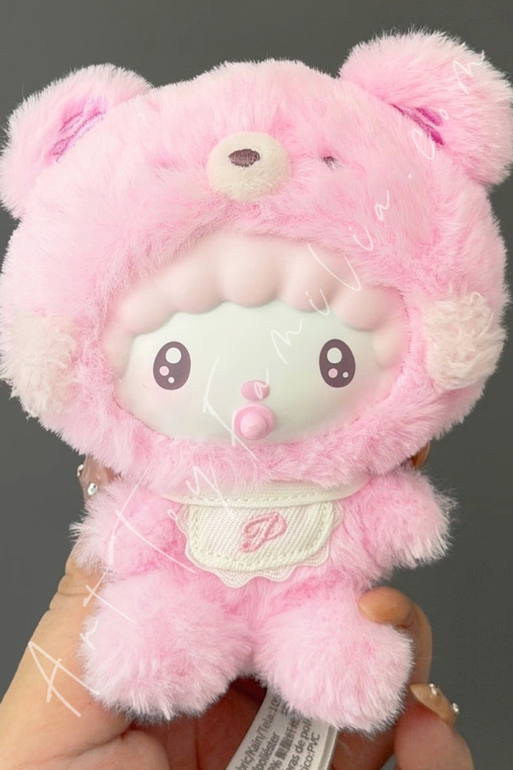 Top Toy Sanrio Characters Little Bear Planet Series Plush Pendant Colorful Bear My Sweet Piano