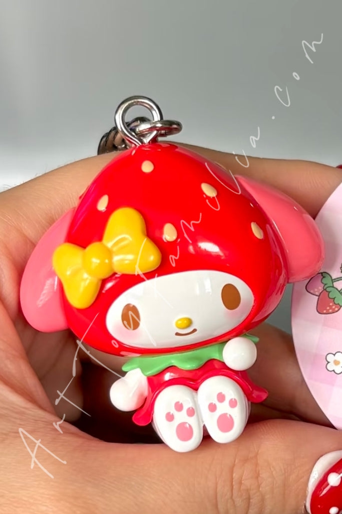 Top Toy Sanrio Characters Strawberry Candy Series Mini Vinyl Keychain Pendant My Melody