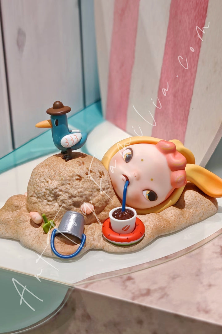 Top Toy Sooya Beach Holiday Series Figures Sand Bath Rabbit Ban