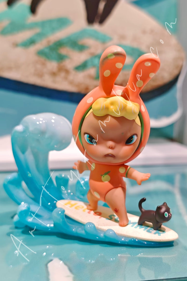 Top Toy Sooya Beach Holiday Series Figures Surfing Rabbit Ban
