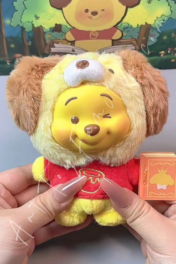 Top Toy Winnie the Pooh Animal Storybook Series Plush Keychain Blind Box Puppy