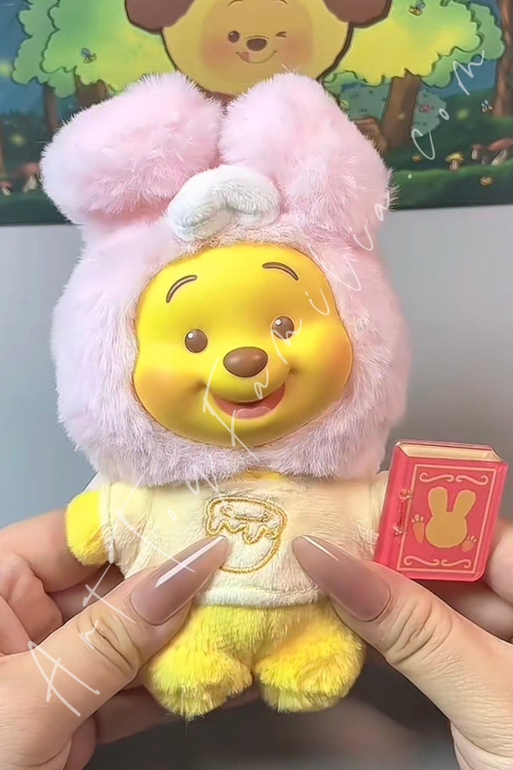 Top Toy Winnie the Pooh Animal Storybook Series Plush Keychain Blind Box Rabbit