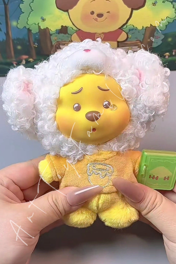 Top Toy Winnie the Pooh Animal Storybook Series Plush Keychain Blind Box Sheep