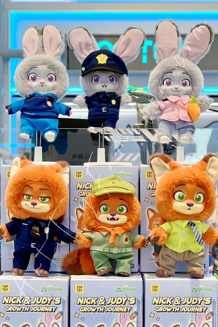 Top Toy Zootapia Nick & Judy's Growth Journey Sealed Fullset