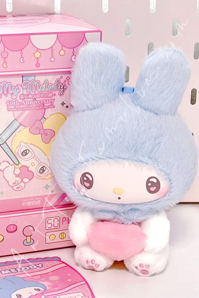Toptoy My Melody 50th Anniversary Milk Candy Series Vinyl Plush Blueberry Milk Candy