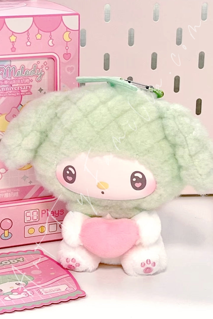Toptoy My Melody 50th Anniversary Milk Candy Series Vinyl Plush Melon Milk Candy