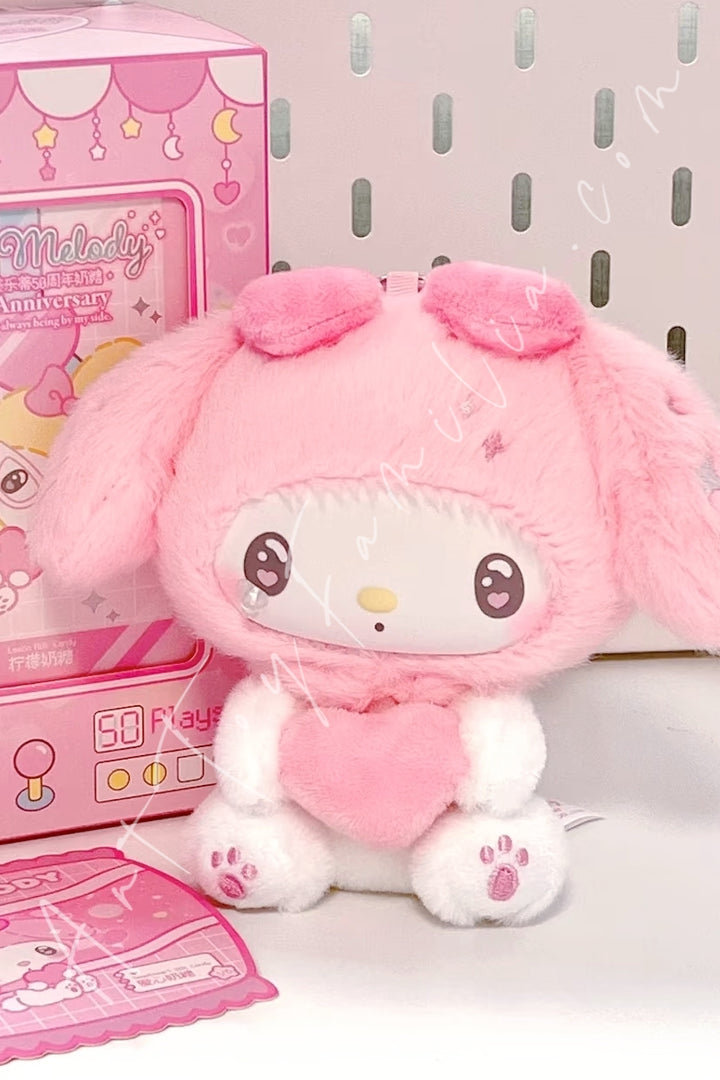 Toptoy My Melody 50th Anniversary Milk Candy Series Vinyl Plush Sweetheart Milk Candy