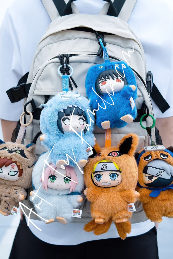 Toptoy Naruto Shippuden Cute Beast Party Series Plush Keychain Full Set 1