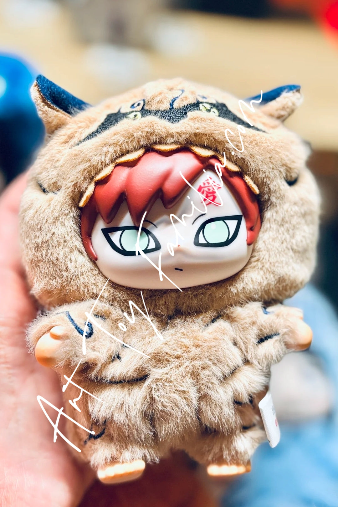 Toptoy Naruto Shippuden Cute Beast Party Series Plush Keychain Gaara